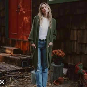 Christy Dawn The Elise Cardigan in Forest Knit, EUC.